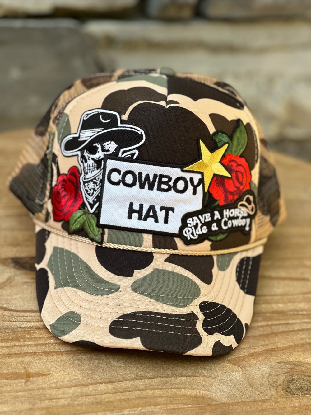 NEW Custom Trucker Hat camo